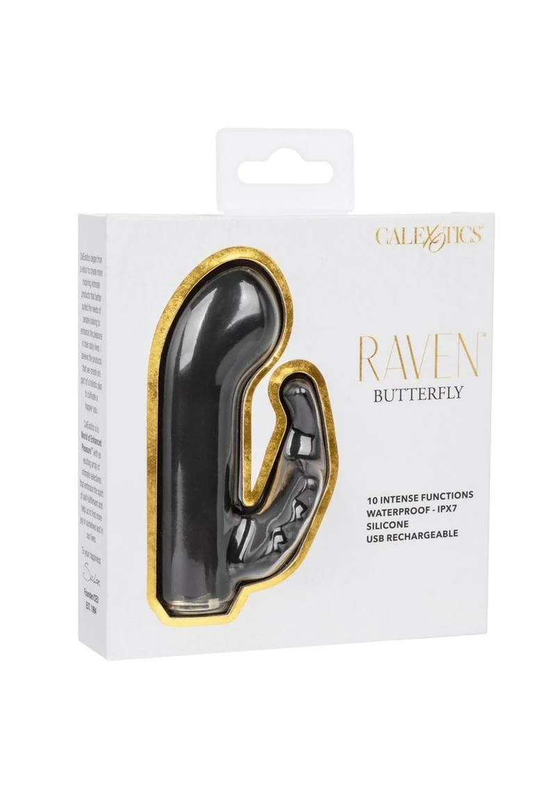 Raven Butterfly Rechargeable Dual Stimulation Waterproof Vibrator - Image 4
