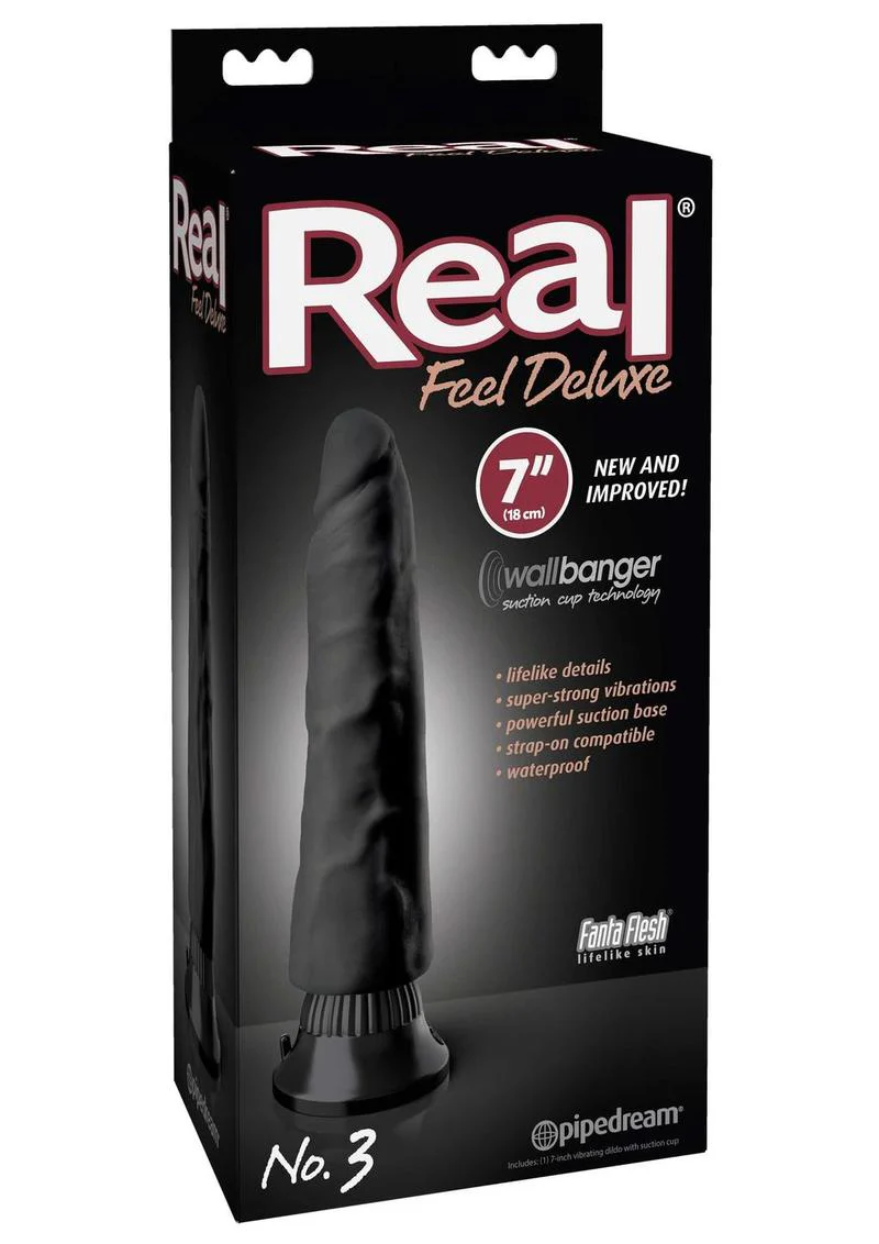 Real Feel Deluxe No. 3 Wallbanger 7 Inch Dildo with Suction Base - Image 3