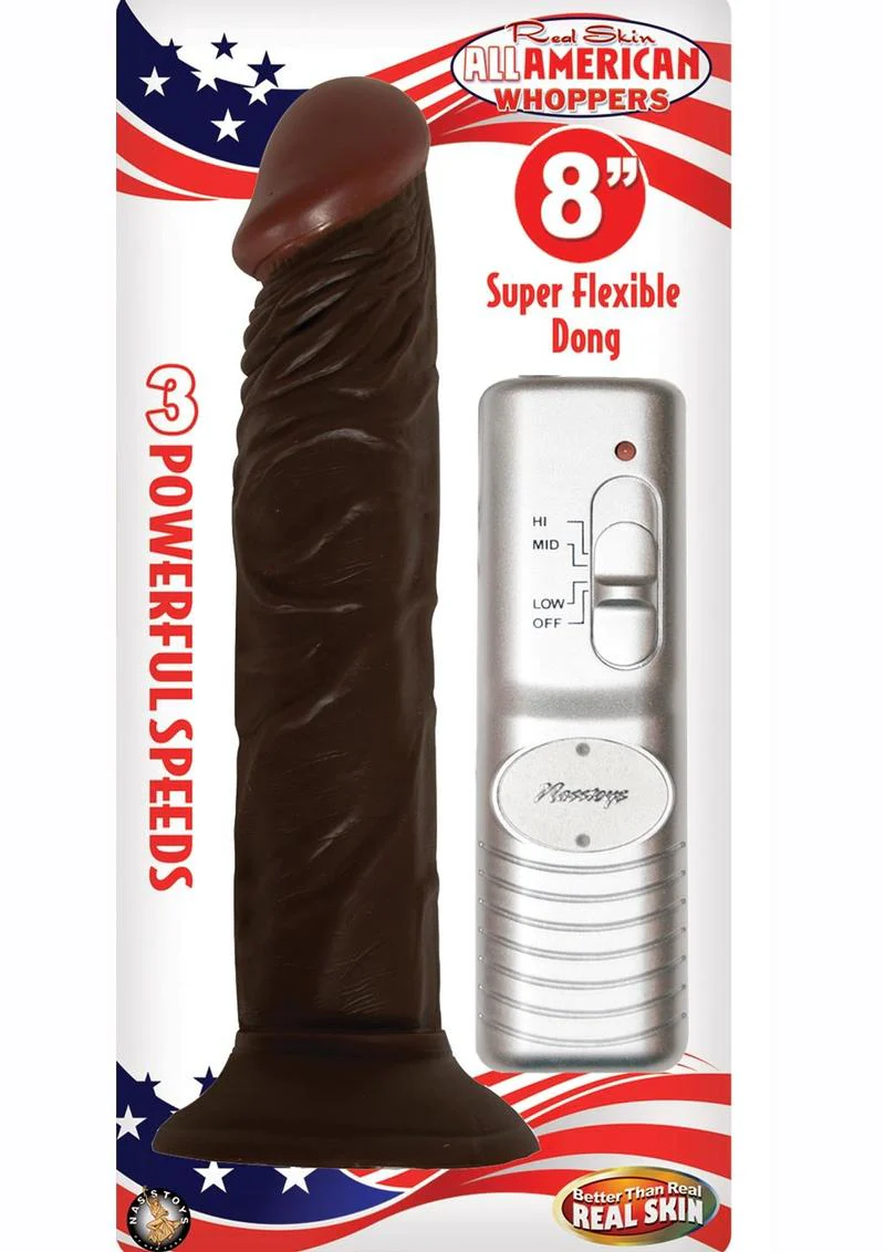 Real Skin All American Whoppers Vibrating Dildo With Suction Cup - Image 2