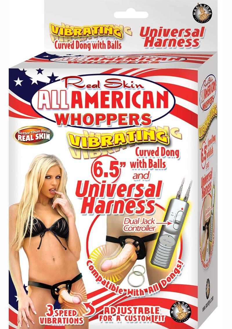 Real Skin All American Whoppers Vibrating Dong - Image 5
