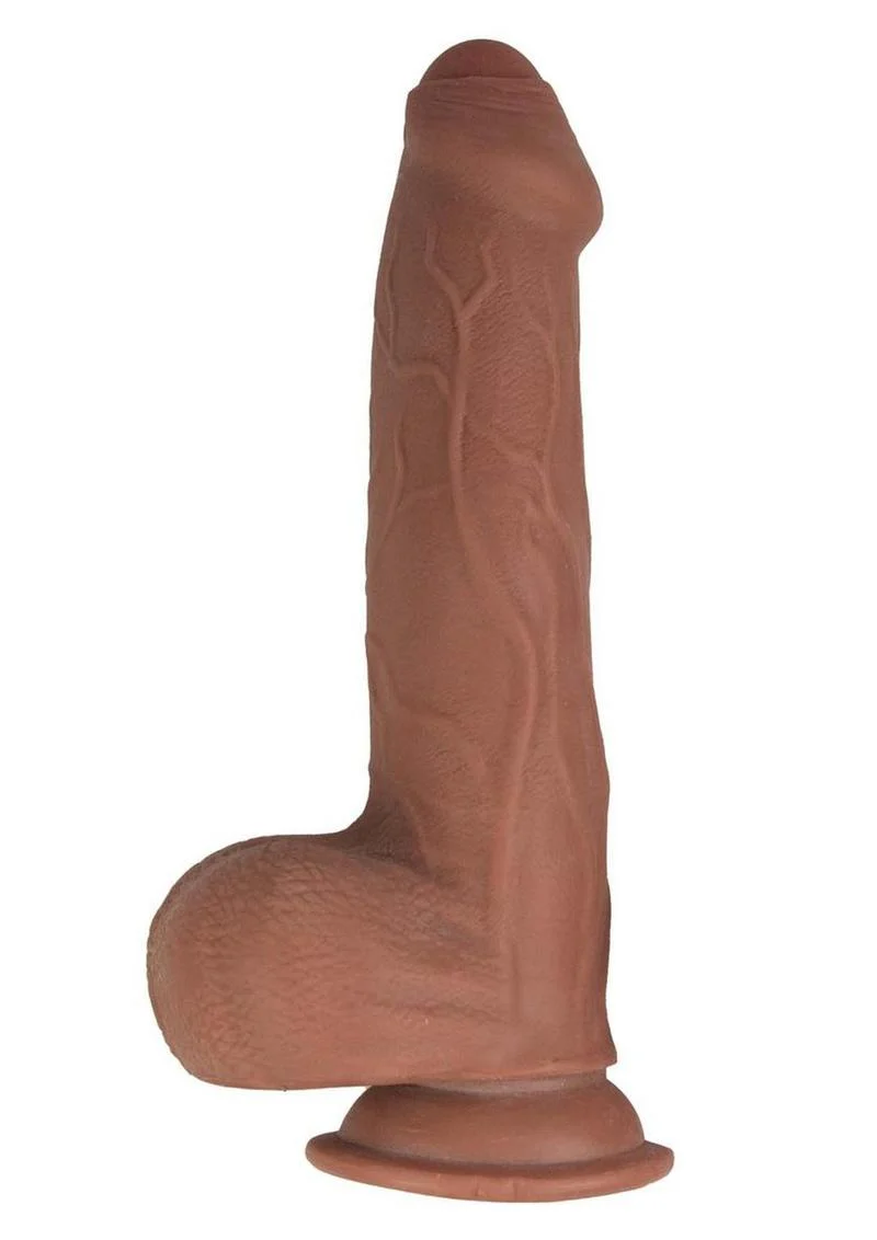 RealCocks 9 Inch Dual Layered Uncut Fat Dick Dildo Bendable - Image 2