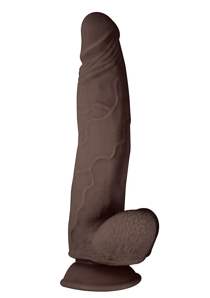 RealCocks Dual Layered #6 Bendable Curved Dildo 8-Inch Caramel - Image 2