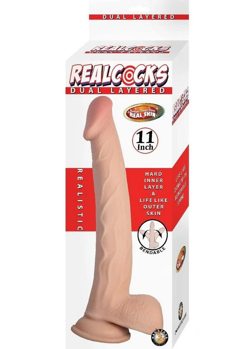 Realcocks Dual Layered Bendable Dildo - Image 21