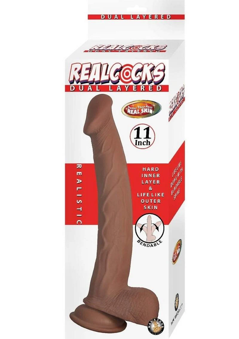 Realcocks Dual Layered Bendable Dildo - Image 22