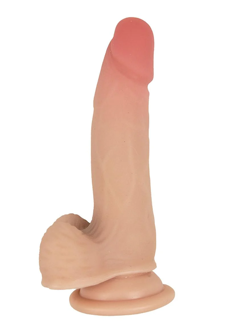 RealCocks Self-Lubricating Bendable Dildo with Balls Realistic Feel
