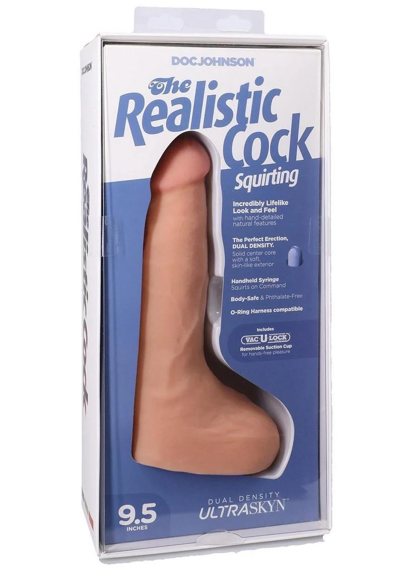 Realistic Cock ULTRASKYN Squirting Dildo VAC-U-LOCK Suction Cup - Image 10