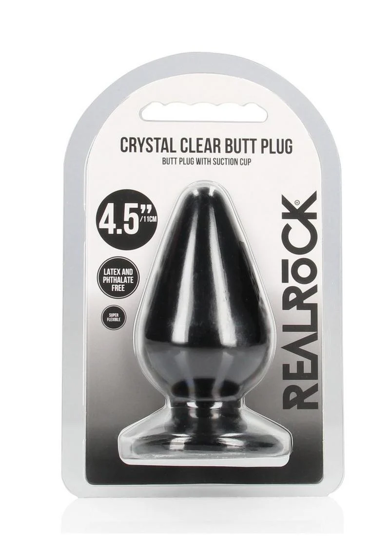 RealRock Crystal Clear Anal Plug with Suction Cup - Image 28