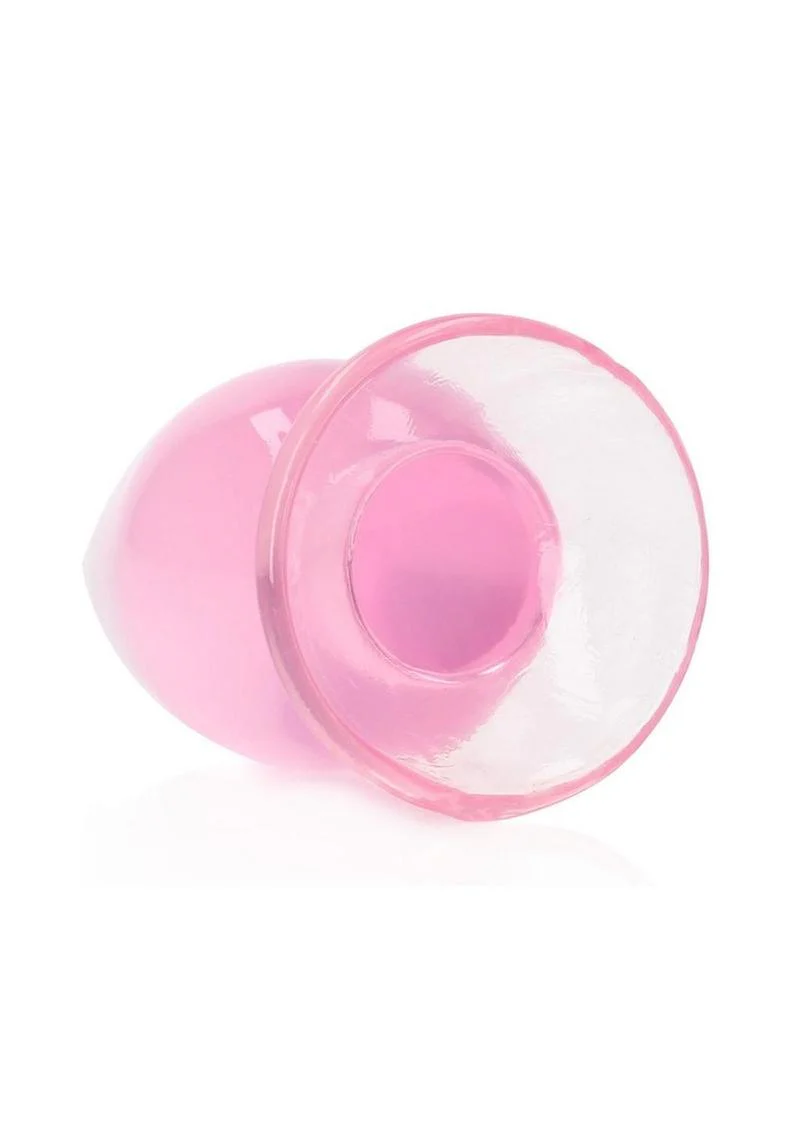 RealRock Crystal Clear Anal Plug with Suction Cup - Image 5