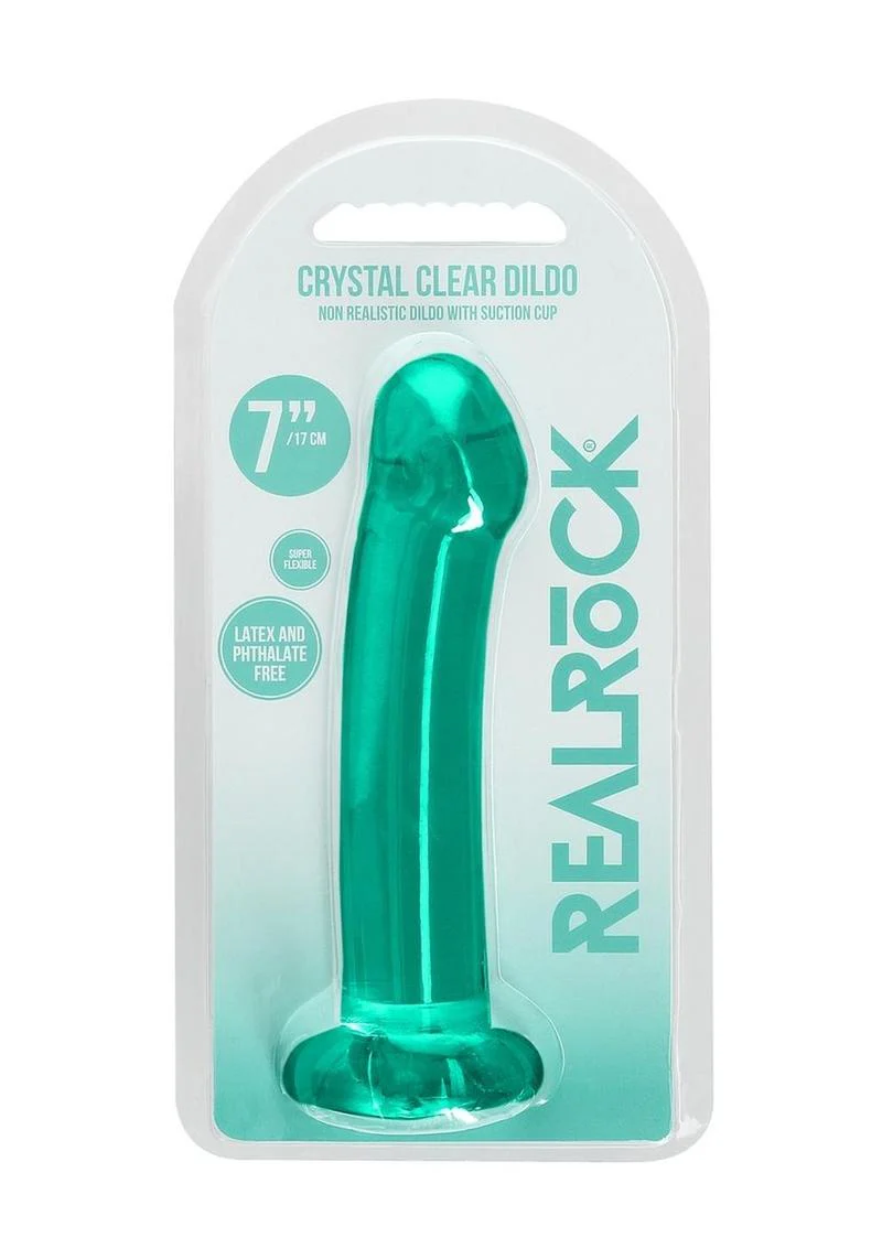 RealRock Crystal Clear Dildo with Suction Cup - Image 13