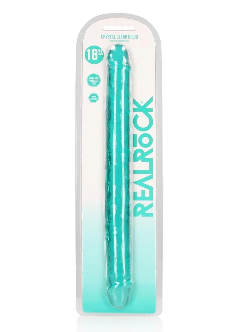 RealRock Crystal Clear Double Dong And Body-Safe Glass Dildo - Image 14