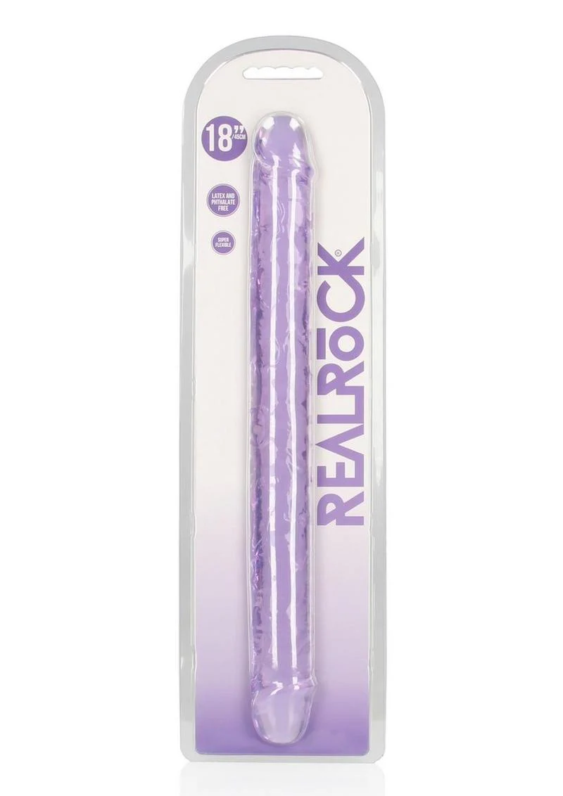 RealRock Crystal Clear Double Dong And Body-Safe Glass Dildo - Image 15