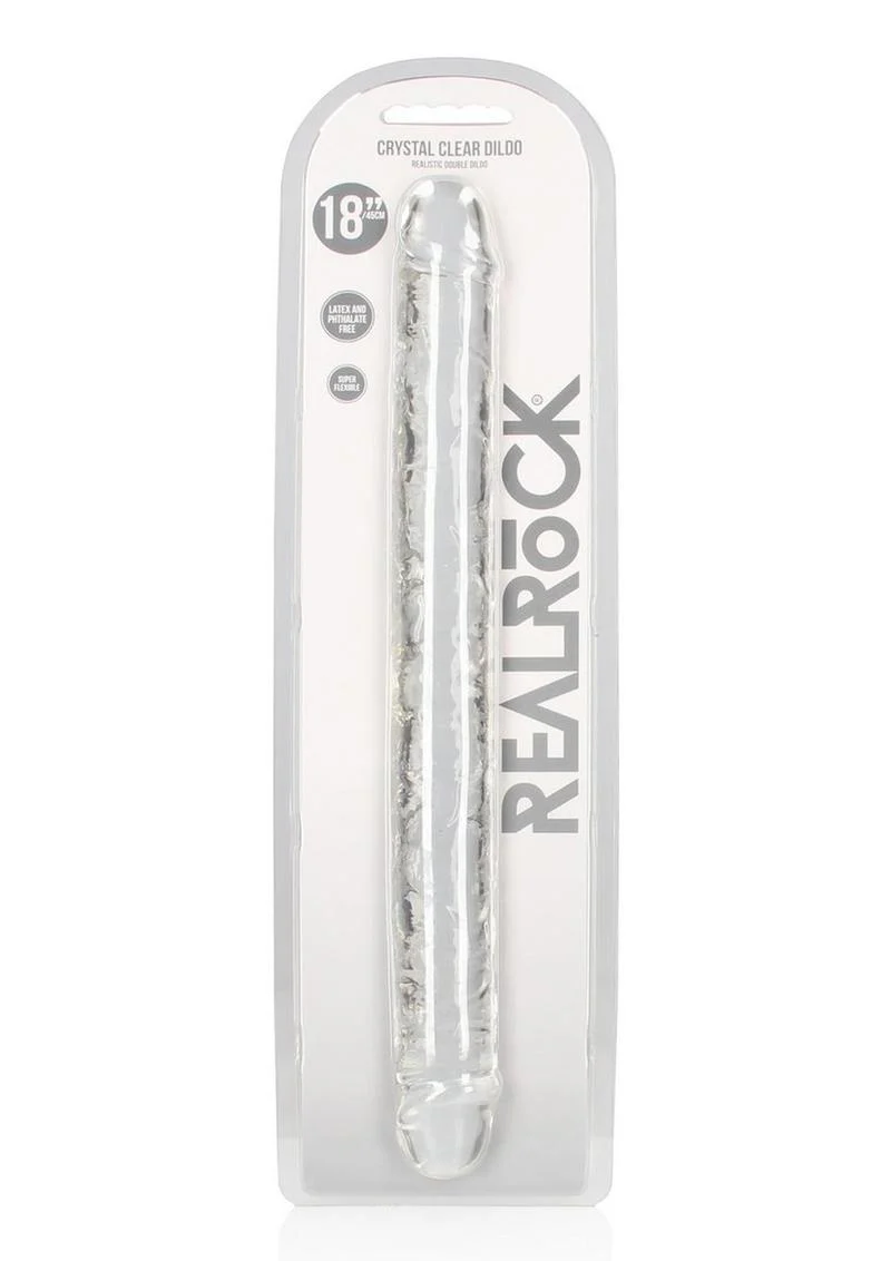 RealRock Crystal Clear Double Dong And Body-Safe Glass Dildo - Image 16