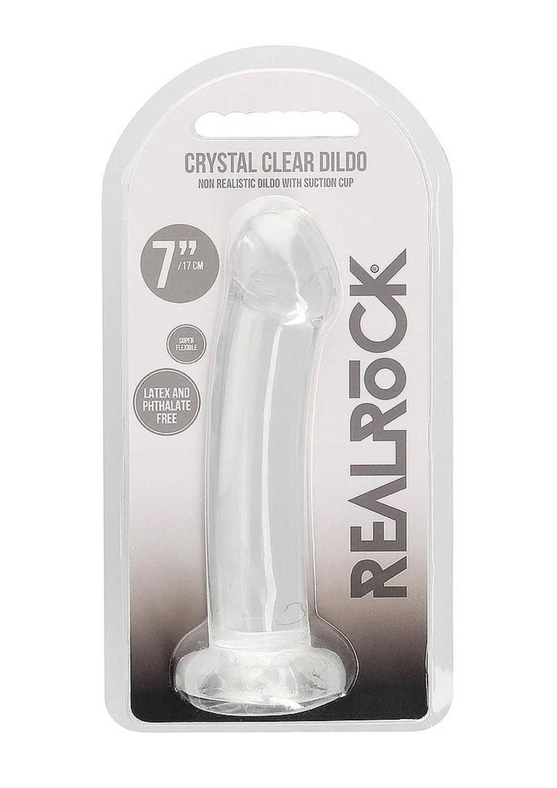 RealRock Crystal Clear Non Realistic Dildo - Image 22