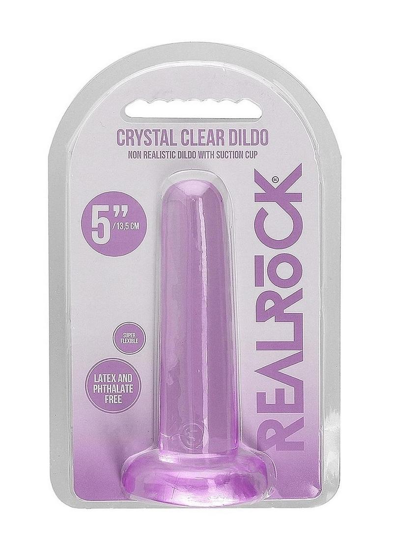 RealRock Crystal Clear Non Realistic Dildo - Image 26