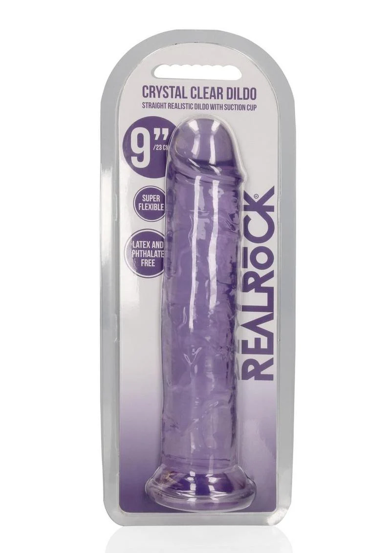 RealRock Crystal Clear Straight Dildo - Image 4