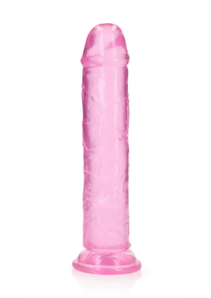 RealRock Crystal Clear Straight Dildo - Image 5