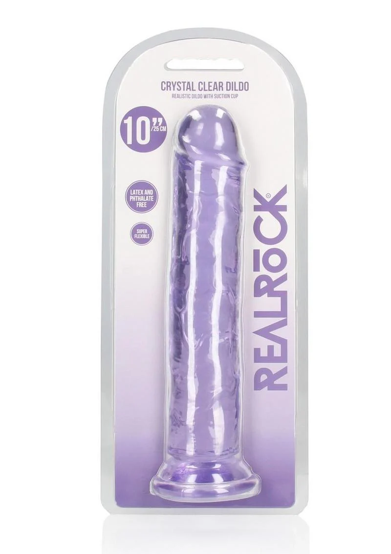 RealRock Crystal Clear Straight Dildo - Image 50