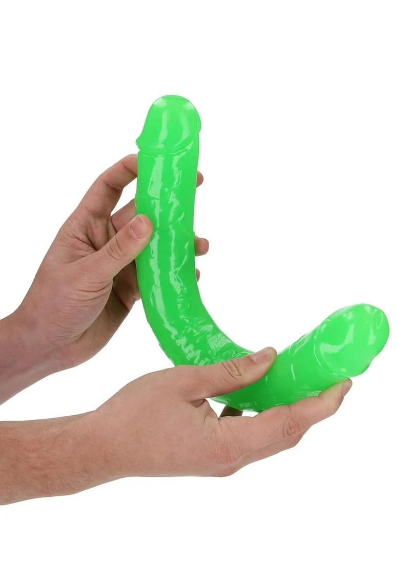 RealRock Glow in the Dark Double Dildo 15 Inch Dual-Ended Design - Image 3