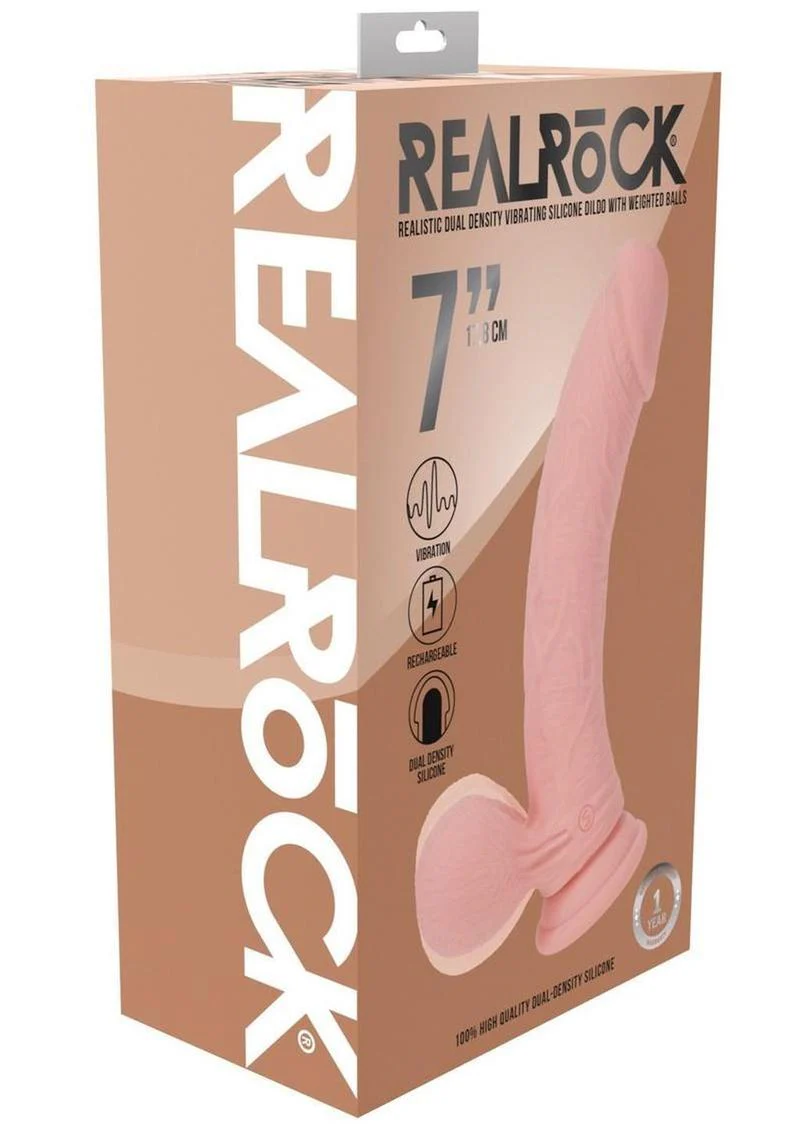 RealRock Rechargeable Dual Density Vibrating Dildo 6 Inch - Image 29