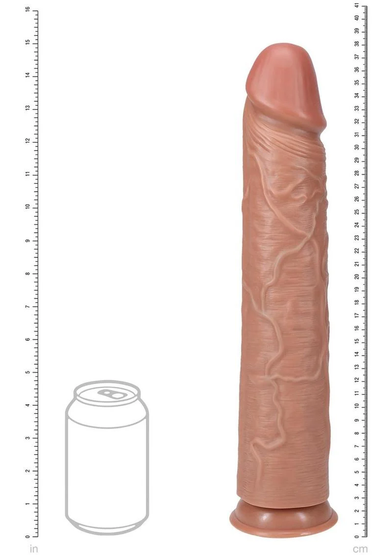 RealRock Ultra Realistic Skin Extra Large Straight Dildo with Suction Cup - Image 9