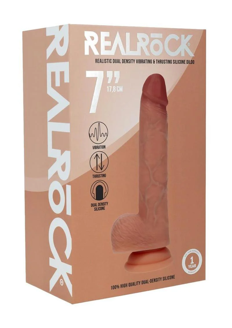 RealRock Vibrating And Thrusting Silicone Dildo - Image 16