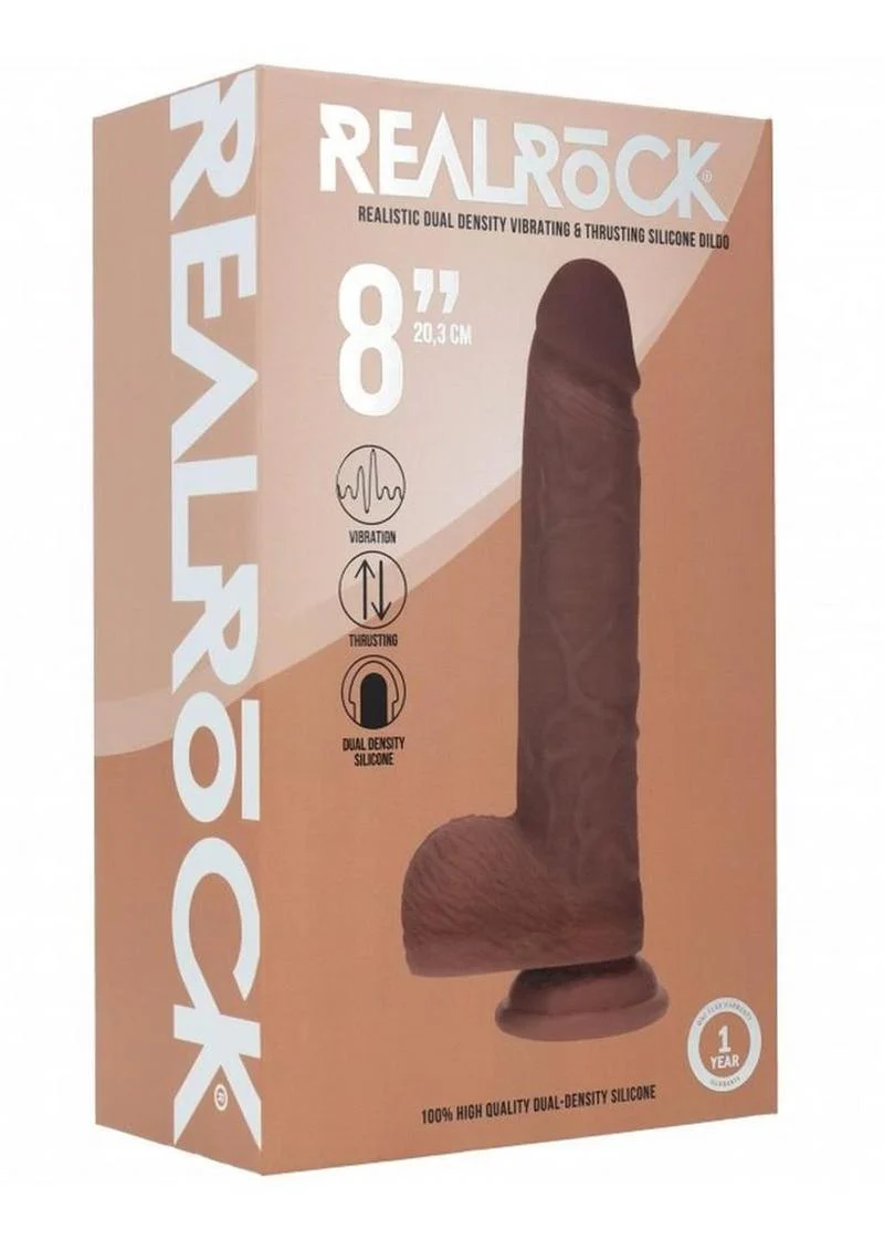 RealRock Vibrating And Thrusting Silicone Dildo - Image 18