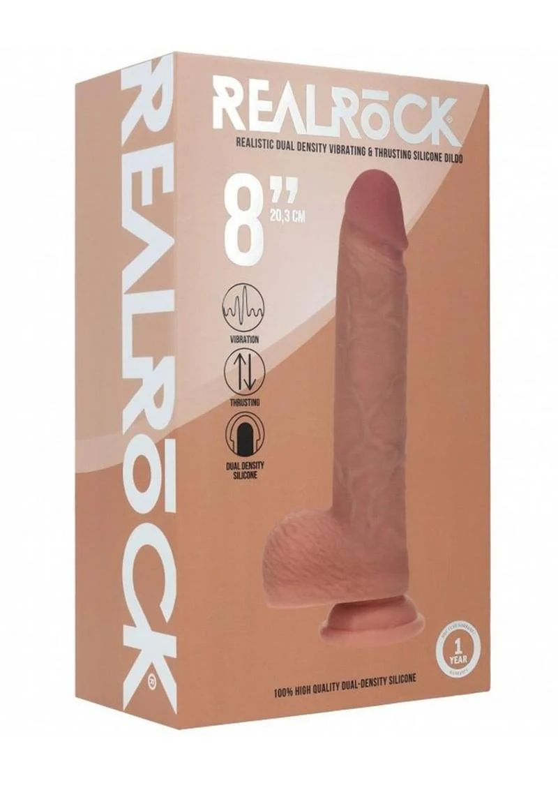 RealRock Vibrating And Thrusting Silicone Dildo - Image 19