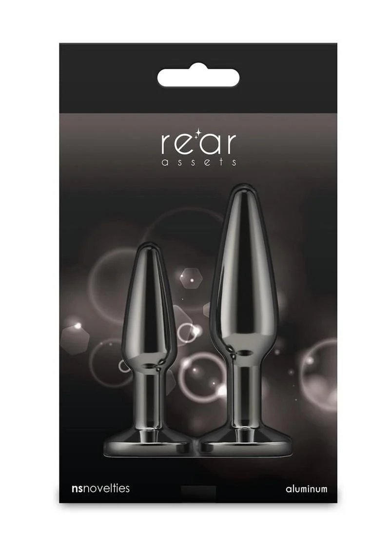 Rear Assets Chrome-Plated Tapered Anal Plugs Kit - Image 19
