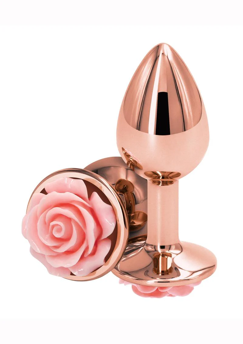 Rear Assets Rose Aluminum Elegant Anal Plug and Functional - Image 4