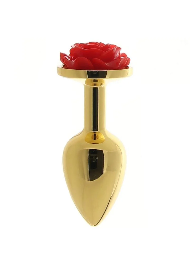 Rear Assets Rose Aluminum Elegant Anal Plug and Functional - Image 9