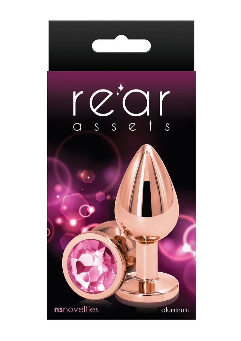 Rear Assets Rose Comfortable Gold Aluminum Anal Plug - Image 8