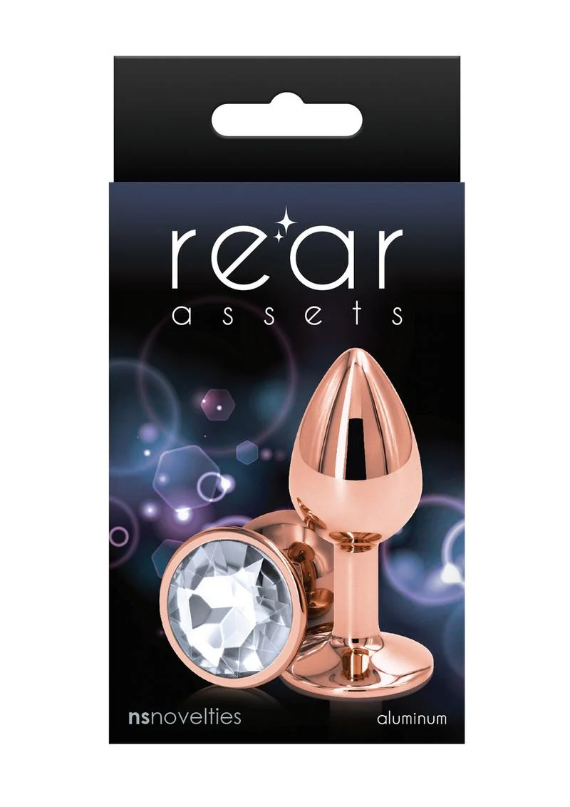 Rear Assets Rose Comfortable Gold Aluminum Anal Plug - Image 9
