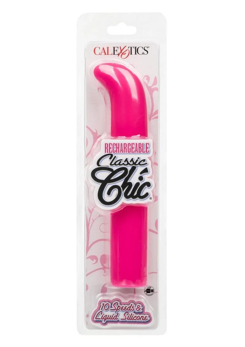 Rechargeable Classic Chic Liquid Silicone G-Spot Vibrator - Image 4