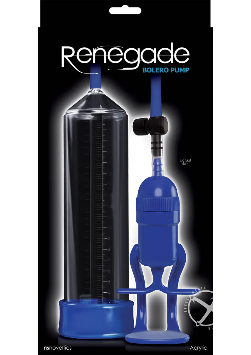 Renegade Bolero Pump Classic Manual Penis Pump in Black - Image 3