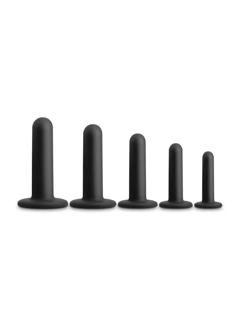 Renegade Dilator Kit  5 Piece Silicone Anal Plugs with Suction Cups