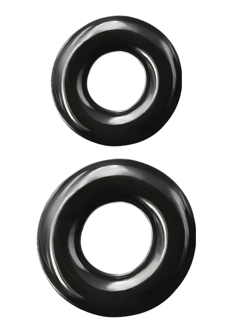 Renegade Double Stack Super Stretchable Cock With Clear Rings Set