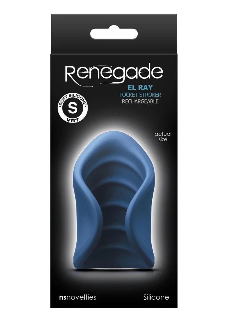 Renegade El Ray Rechargeable Silicone Pocket Stroker Powerful Pleasure - Image 2