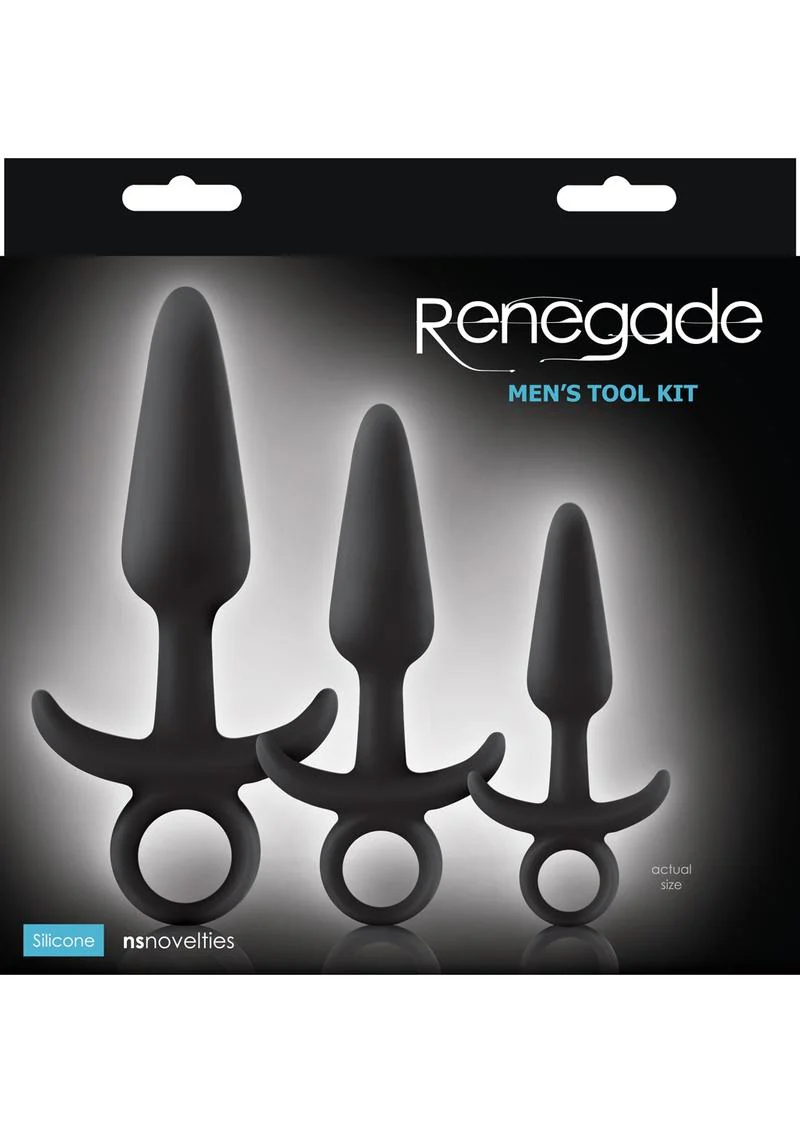 Renegade Men's Tool Kit Silicone Anal Plugs Set of 3 - Image 2