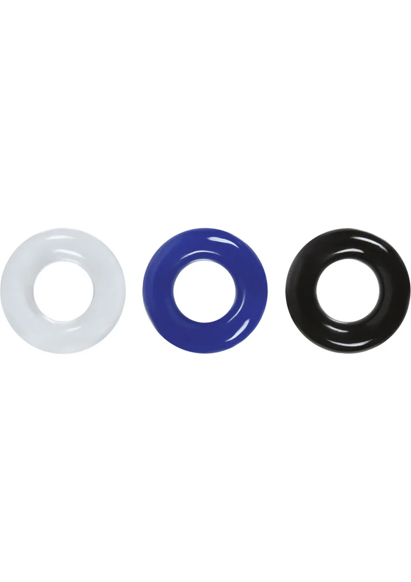 Renegade Stamina Rings Set of 3 Super Stretchable Cock Rings
