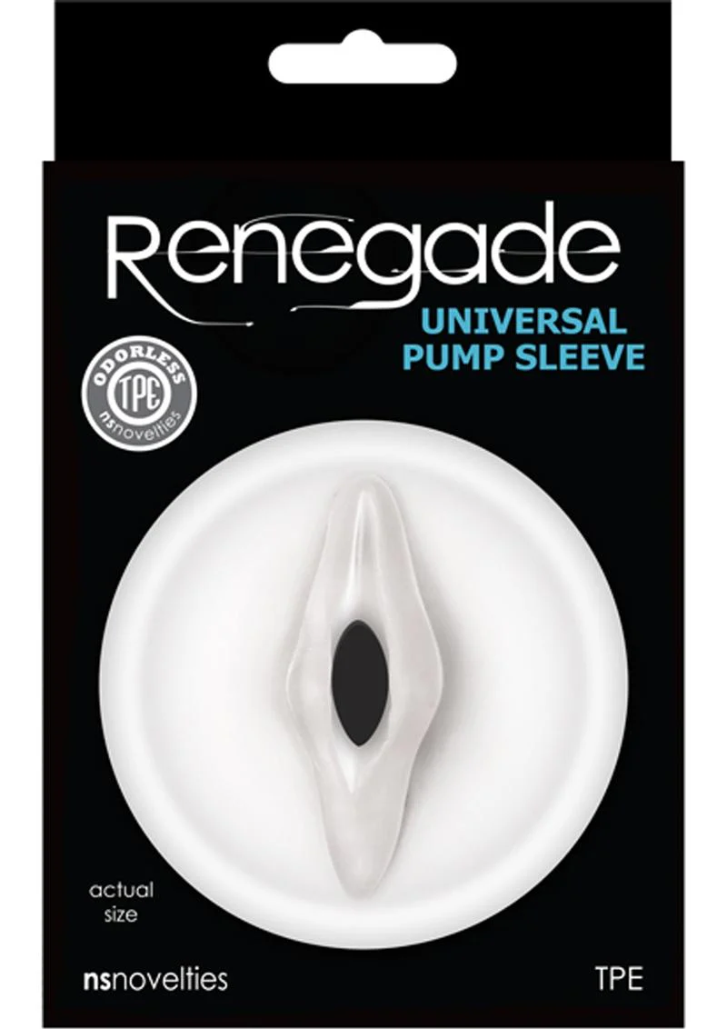 Renegade Universal Pump Sleeve – Clear TPE Vaginal Attachment - Image 2