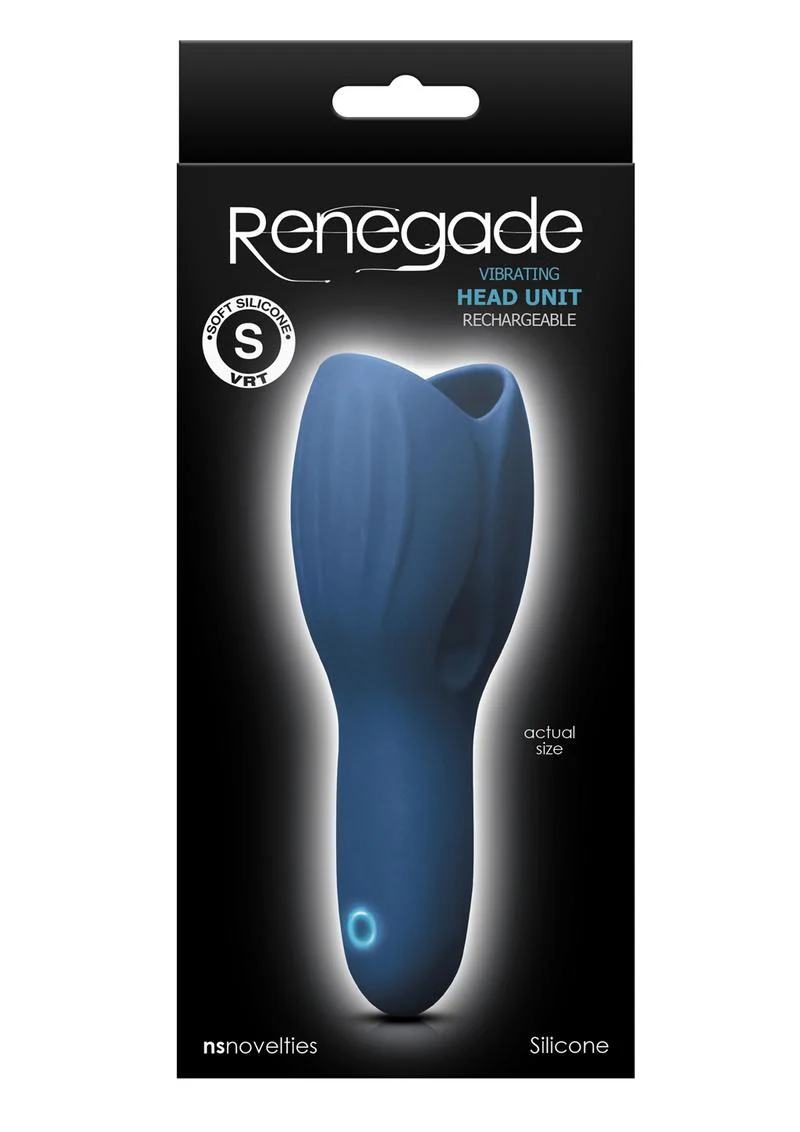 Renegade Vibrating Head Unit Rechargeable Silicone Masturbator Sleeve - Image 2