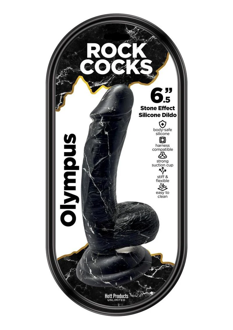 Rock Cocks Olympus Stone Effect Silicone Dildo - Image 2