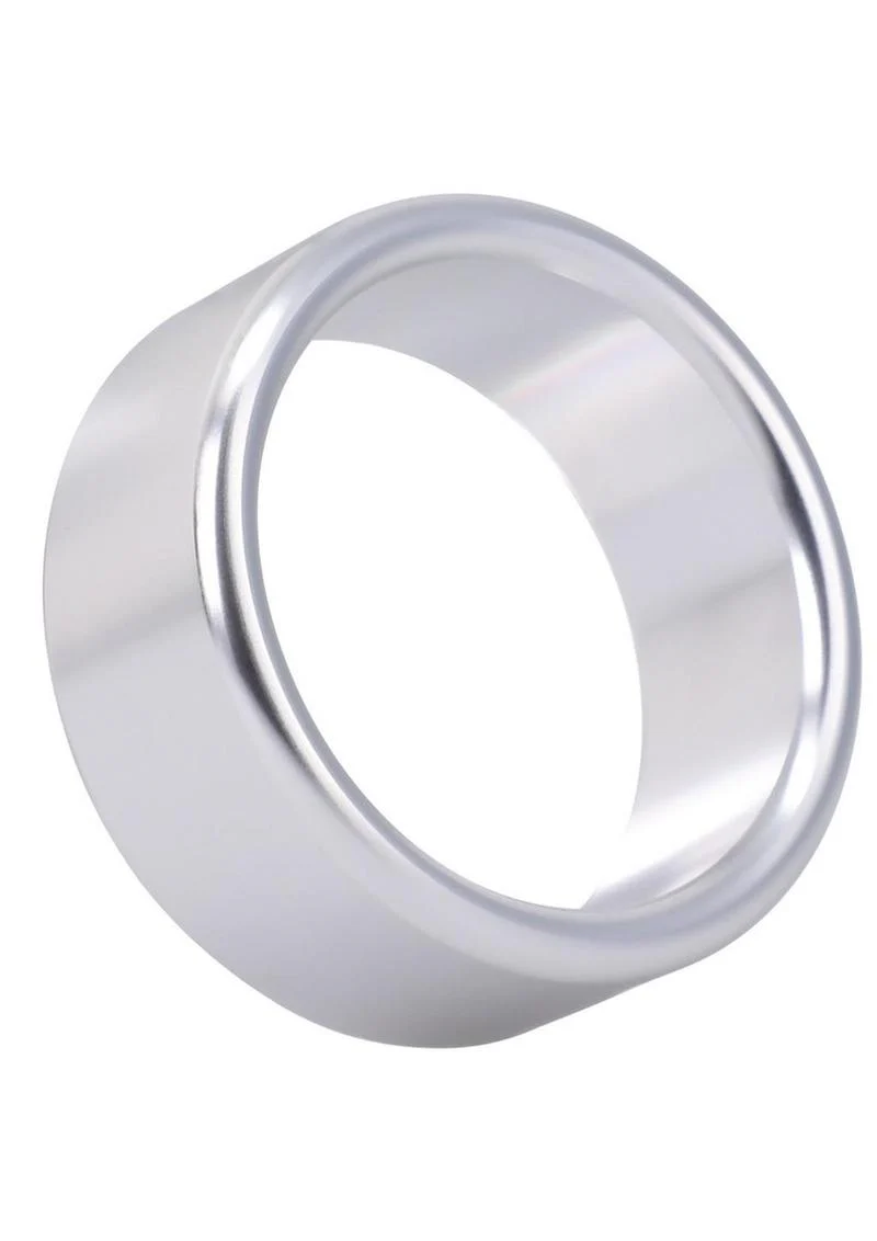 Rock Solid Brushed Alloy Cock Ring by Doc Johnson - Image 2