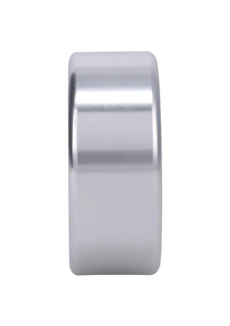 Rock Solid Brushed Alloy Cock Ring by Doc Johnson - Image 3