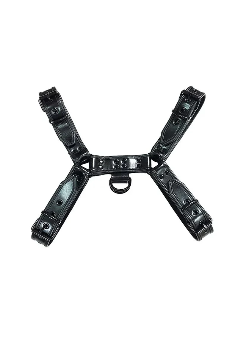 Rouge Over-the-Head Adjustable Leather Harness XL Fetish Gear