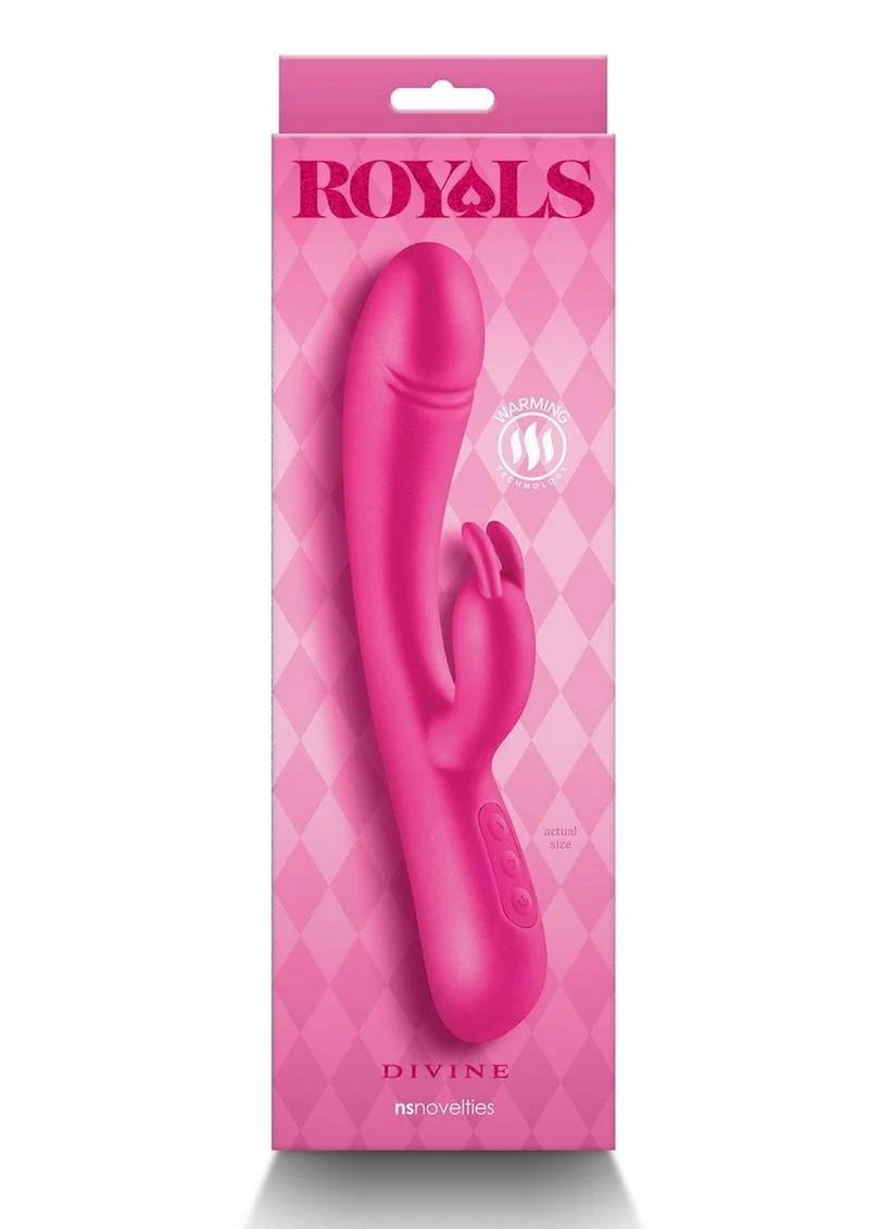 Royals Divine Warming Silicone Rabbit Vibrator - Image 3