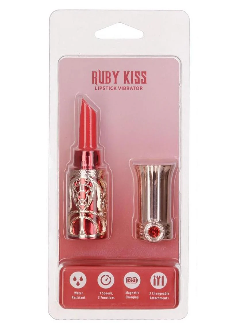 Ruby Kiss Lipstick Vibrator - Image 4