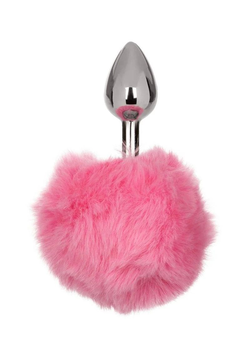 Running Wild Faux Fur Bunny Tail and Metallic Anal Plug - Image 4