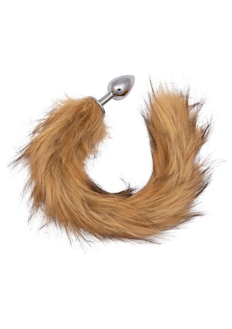 Running Wild Faux Fur Tail and Metallic Anal Plug - Image 4