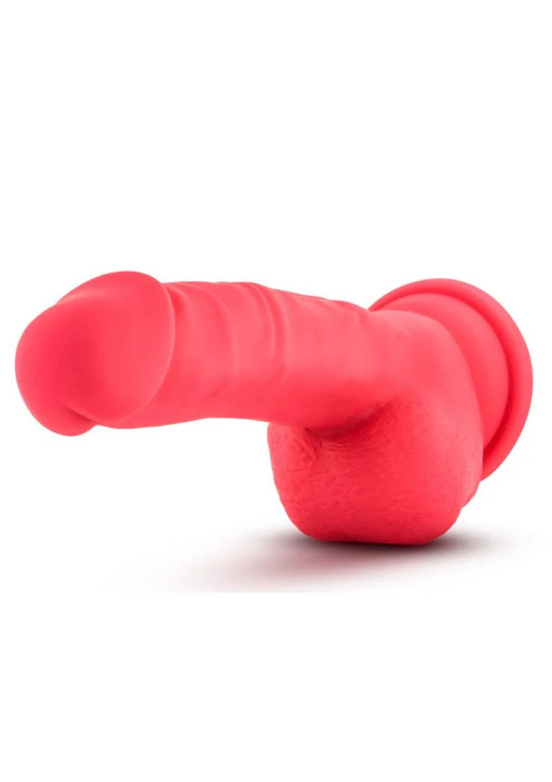 Ruse Shimmy Silicone Dildo with Balls 8.75 Inch Suction Base